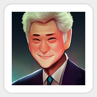 Bill Clinton | President of the United States | Manga style Sticker